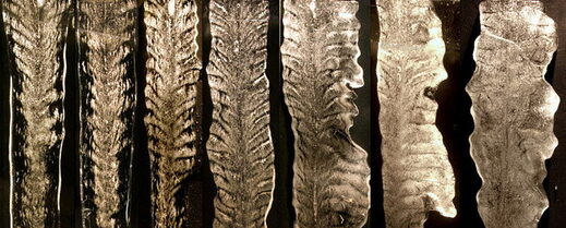 icicle formation ripples inclusions salt