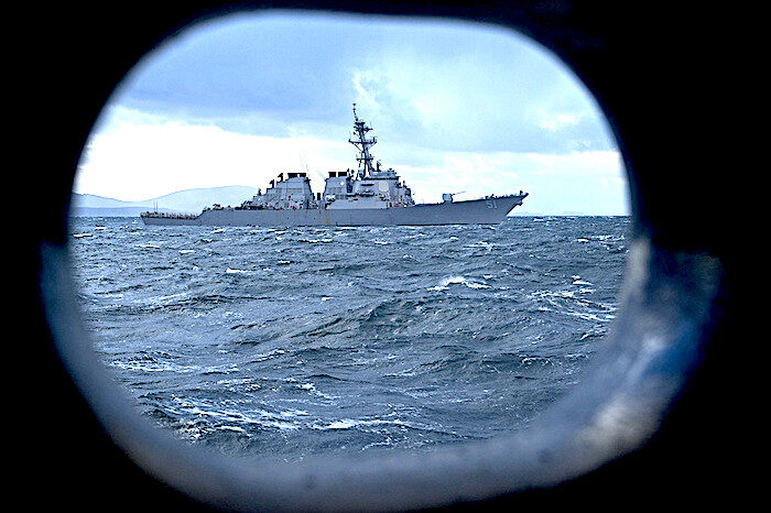 ship at sea