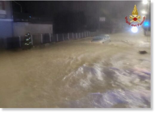Flood rescues in Catanzaro, Italy, 04 December