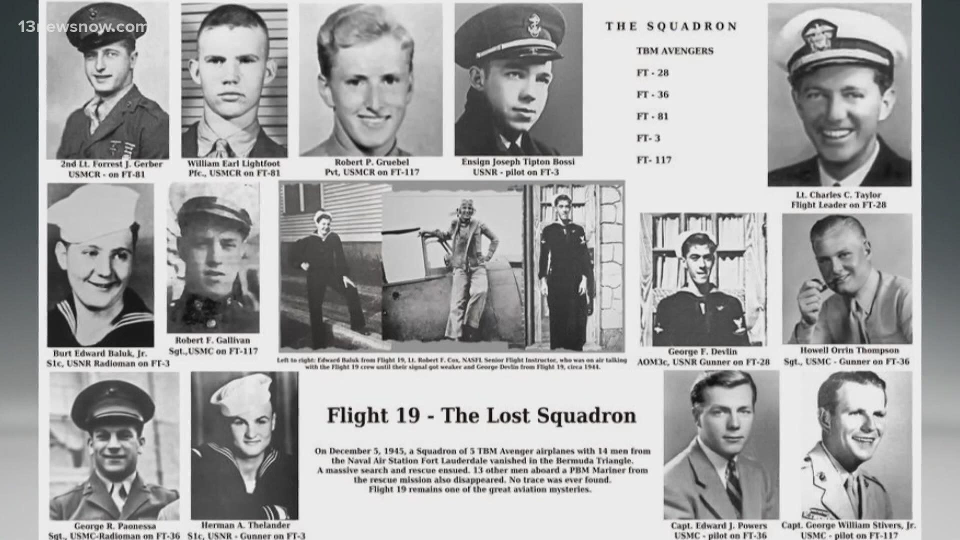 Click to enlarge Flight 19 Crews