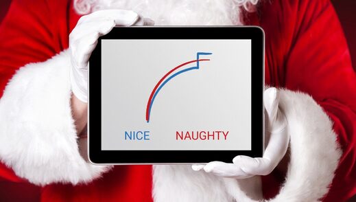 Click to enlarge nice kids vote dump santa satire