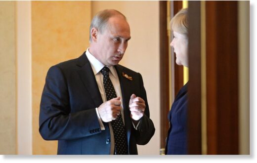 putin and merkel