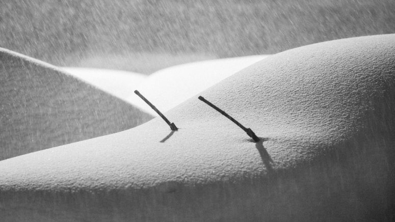 Those are windshield wipers... we think. Mammoth Mountain received almost five feet of snow over the first five days of December 2022