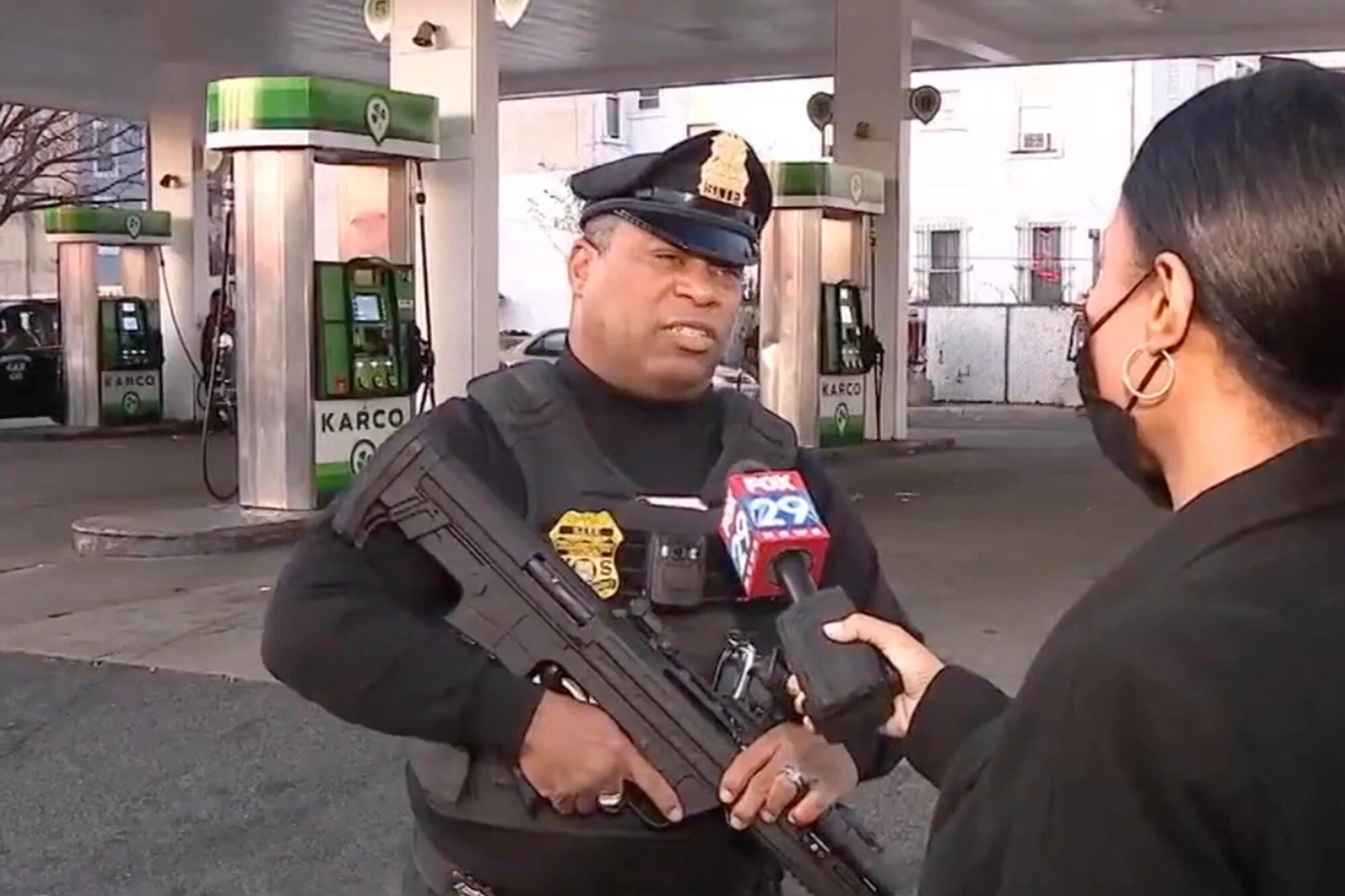 armed security gas station