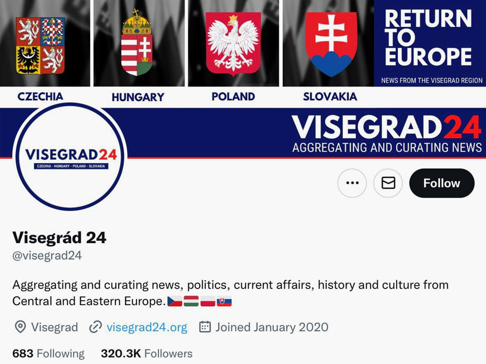 visegrad 24 disinformation home page