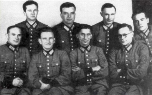 Ukrainian Nazi Schutzmannschaft Battalion 201 with Roman Shukhevych