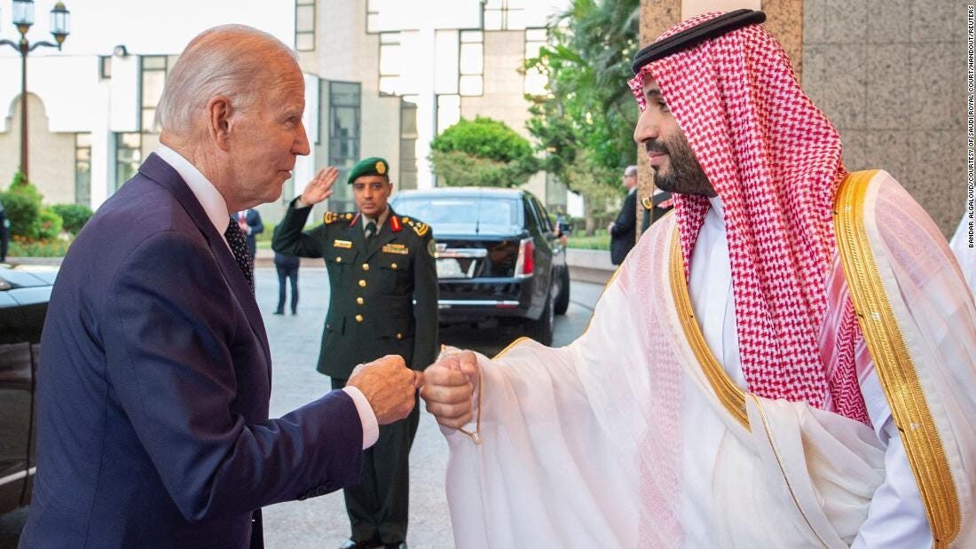 biden mbs fist bump