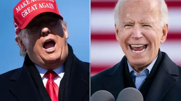 Click to enlarge trump and biden