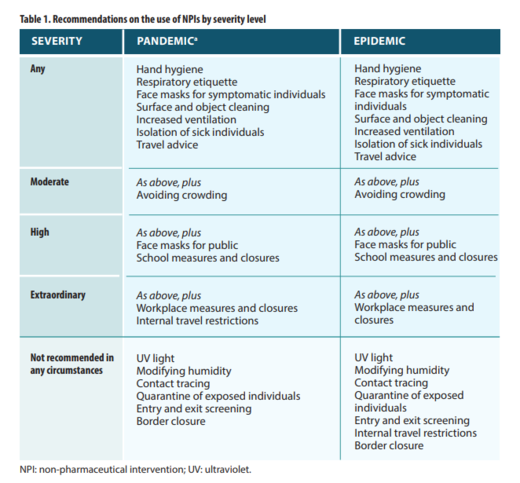 2019 WHO pandemic guidance