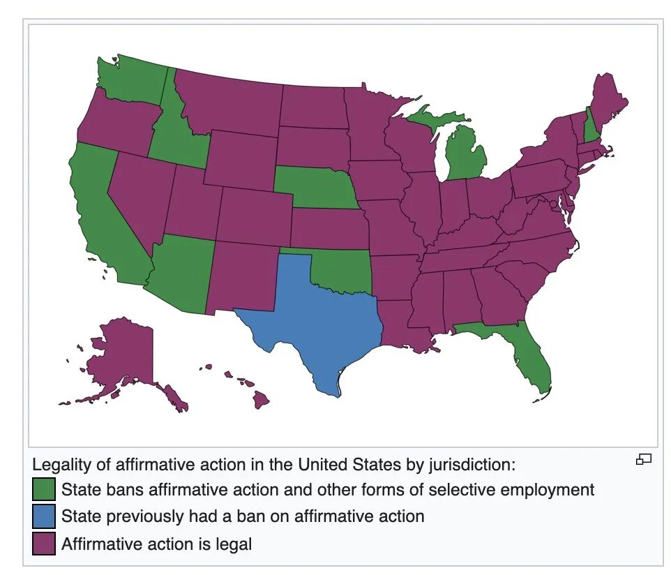 Click to enlarge affirmative action usa