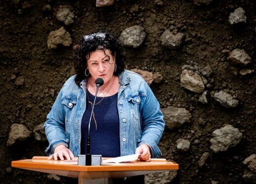 Click to enlarge BBB leader Caroline van der Plas farmer protest netherlands buy out green agenda WEF