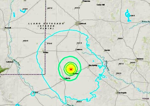 Click to enlarge 5.4 earthquake midland texas december 2022