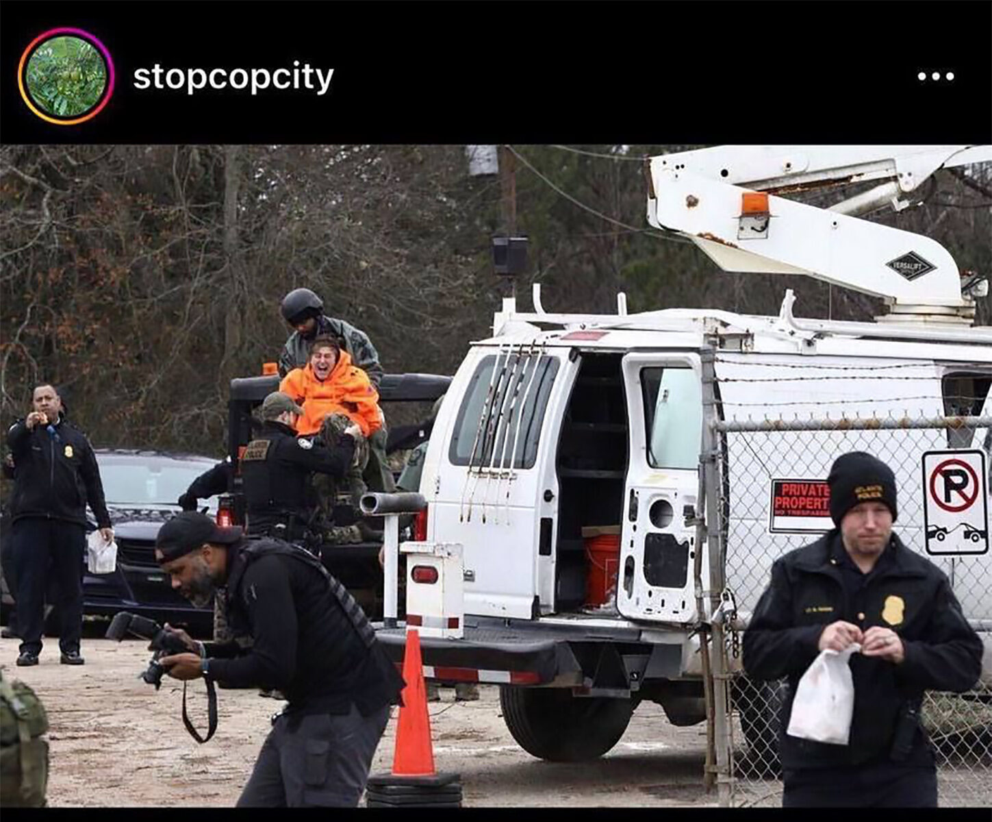 Click to enlarge antifa arrest