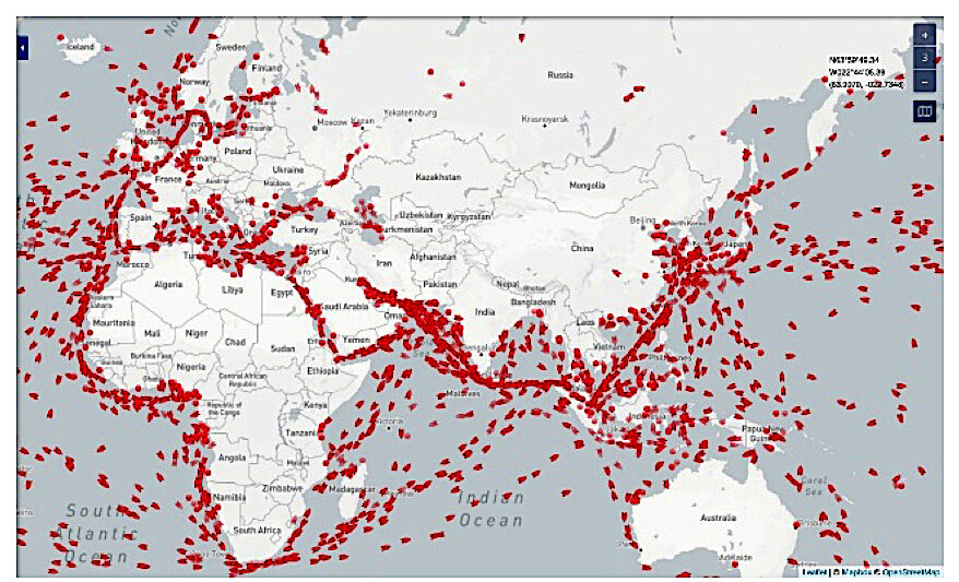 Click to enlarge tanker map