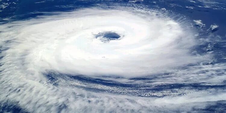 hurrican aerial photo climate change