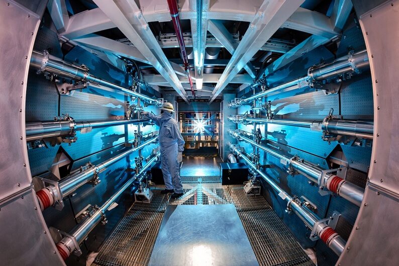 Click to enlarge National Ignition Facility at California's Lawrence Livermore National Laboratory