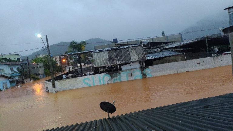 Floods in Camboriú, Santa Catarina, Brazil,