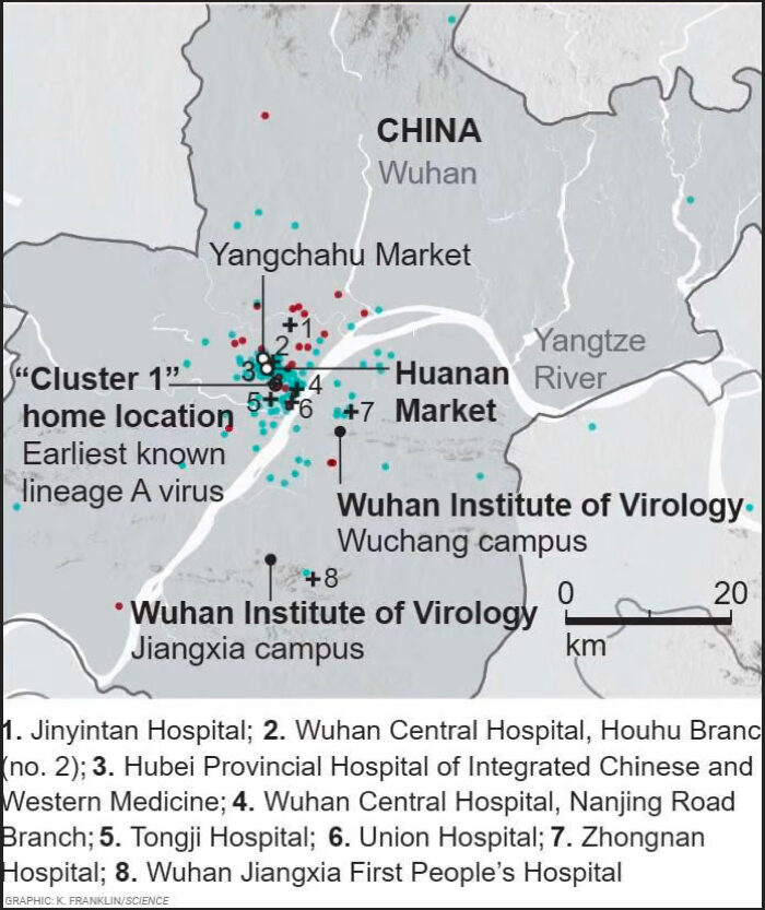 Map Wuhan