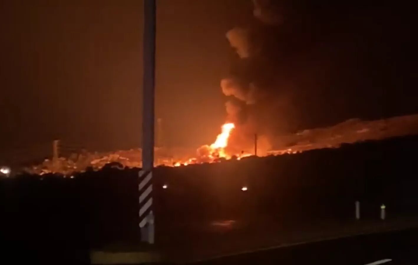 fire oil colombia