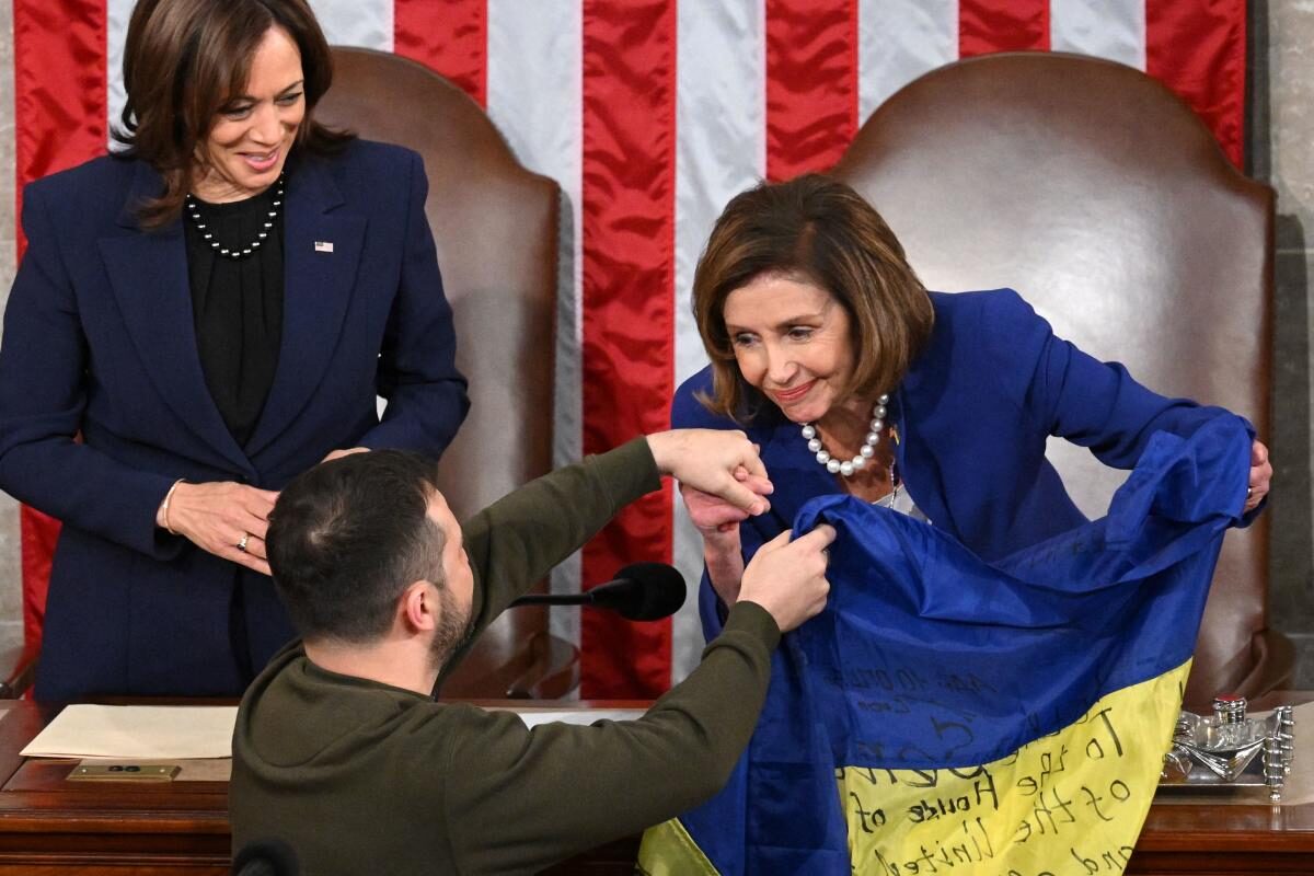 Kamala Harris Vladimir Zelensky Nancy Pelosi congress