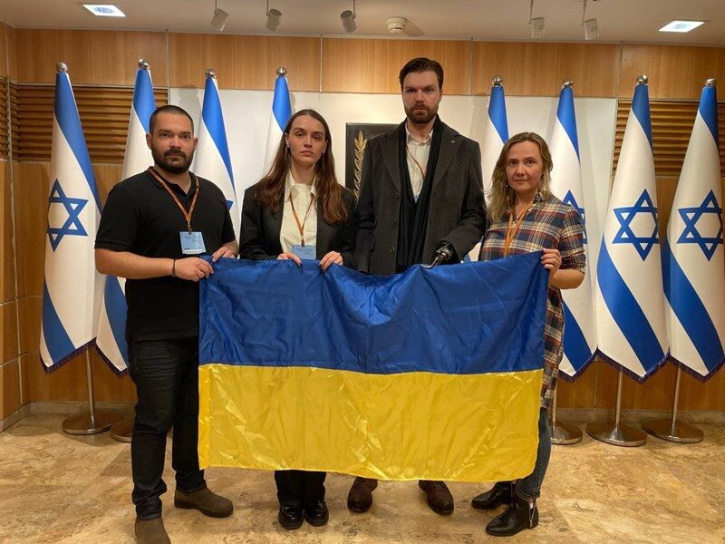 Click to enlarge Azov delegation in Israel