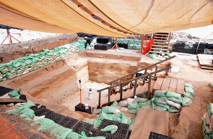 Click to enlarge Area B Excavations
