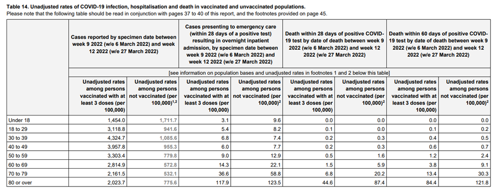Vaccine death UK report