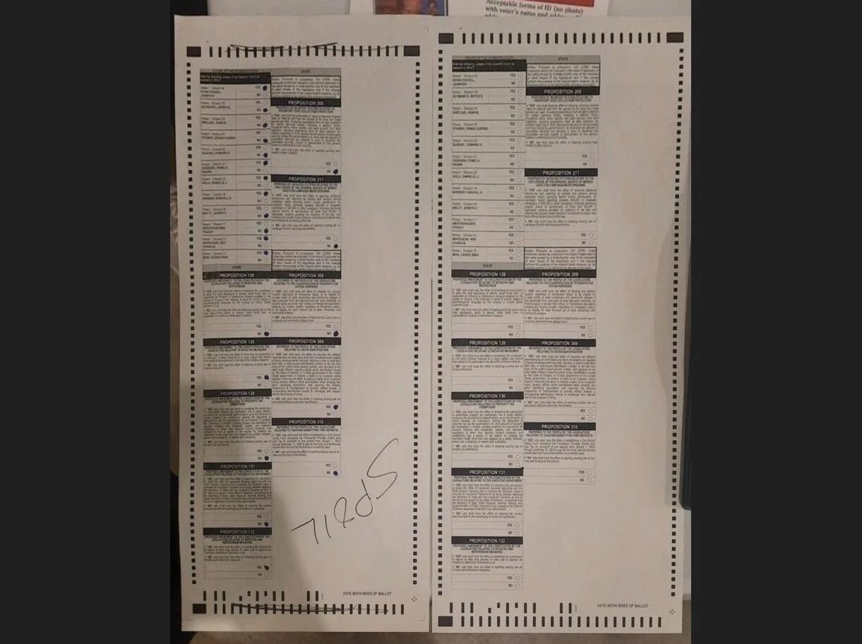 20 inch ballot