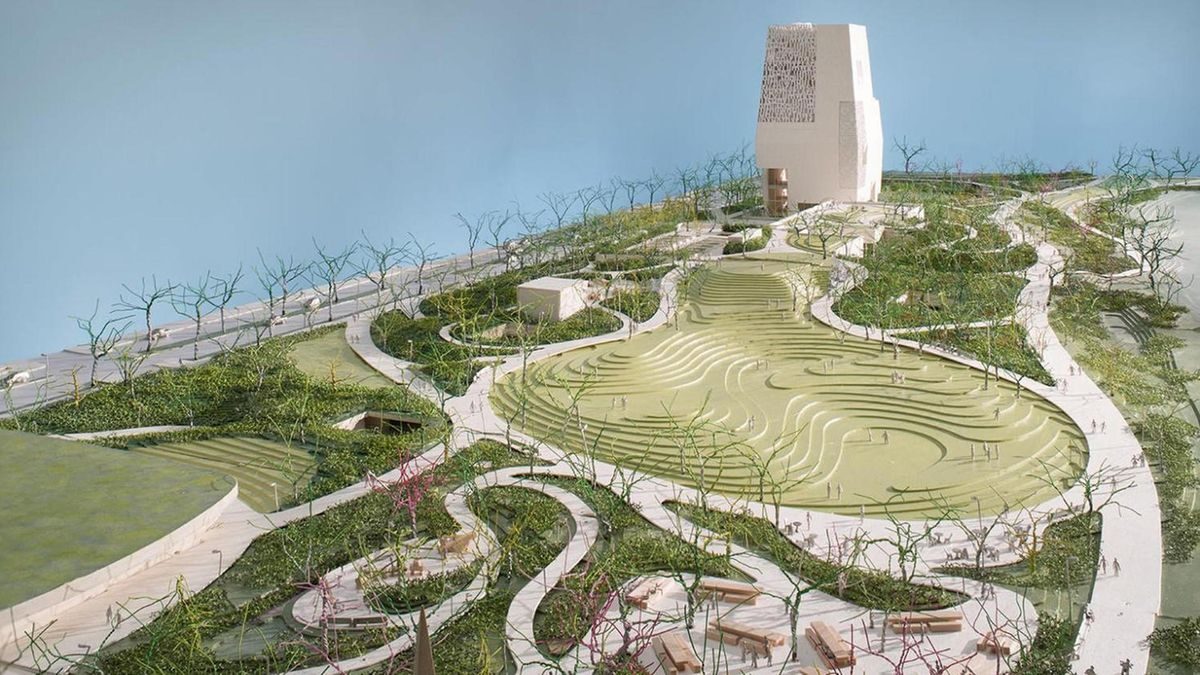 Blueprint of Obama presidential center