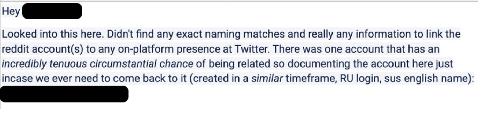 Twitter alleged links to Russia,