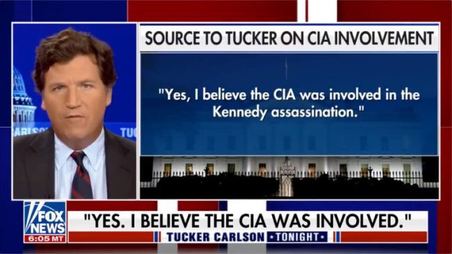 Click to enlarge Tucker on JFK