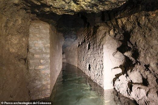 Rome Colosseeum draines sewage sysem