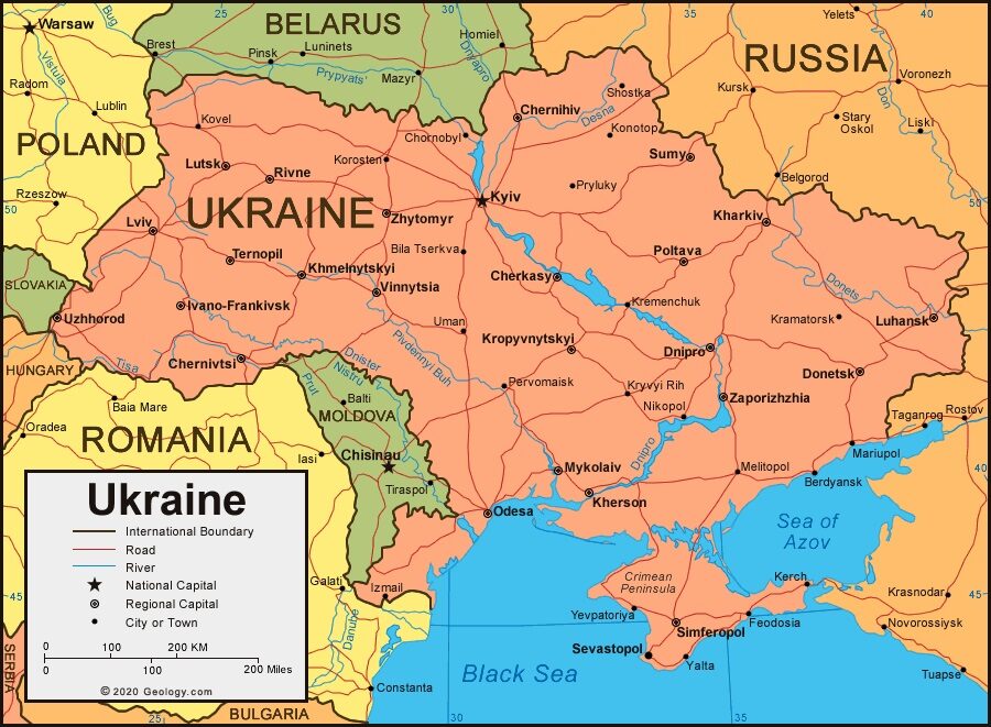 Click to enlarge map ukraine pre war