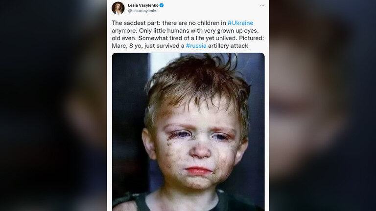 Lesia Vasilenko posted a photo of a boy from a 2013 book cover