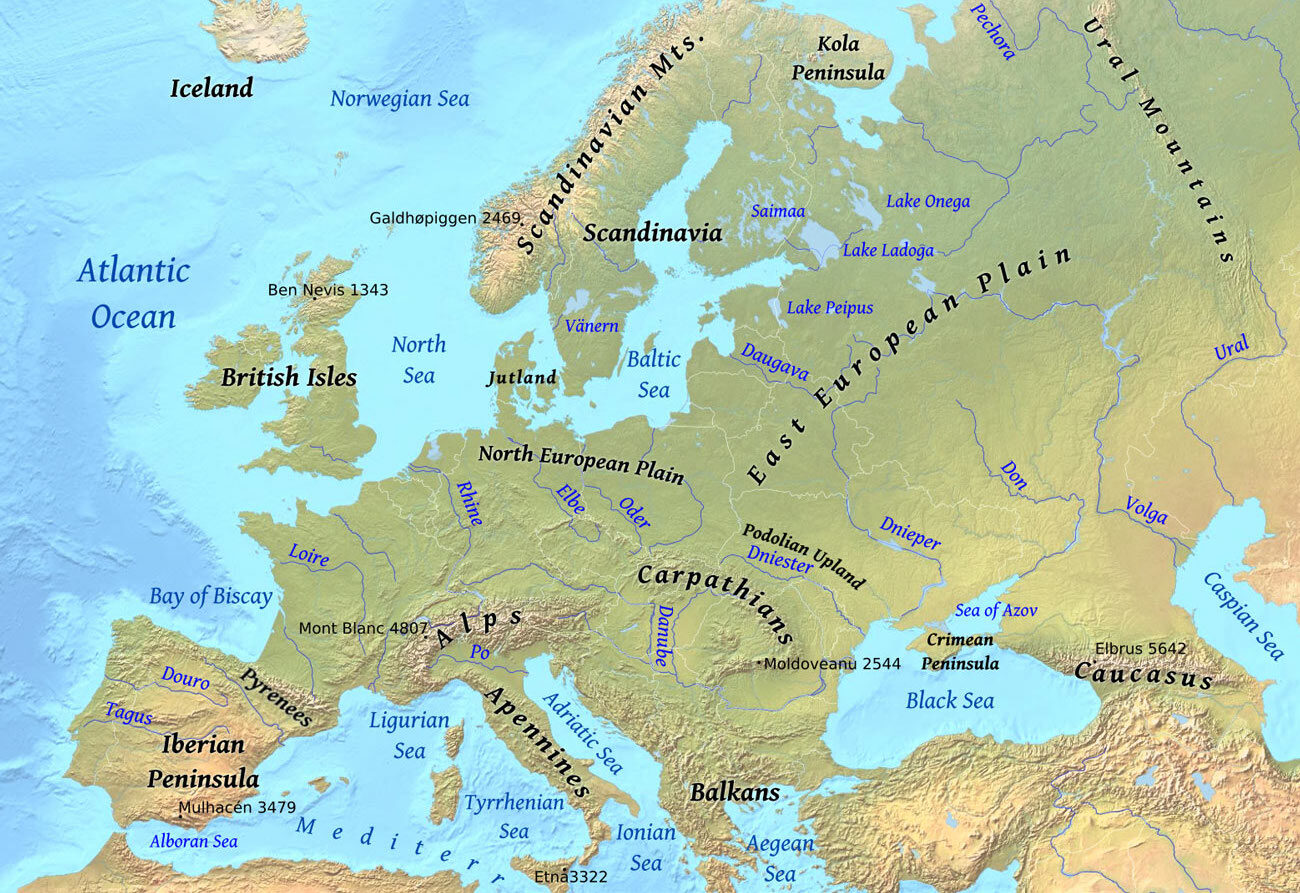 map of europe
