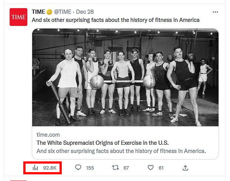 Click to enlarge time article exercise racist tweet ratio edited