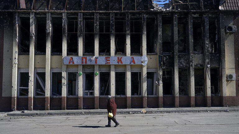 Pharmacy in Mariupol, Ukraine.