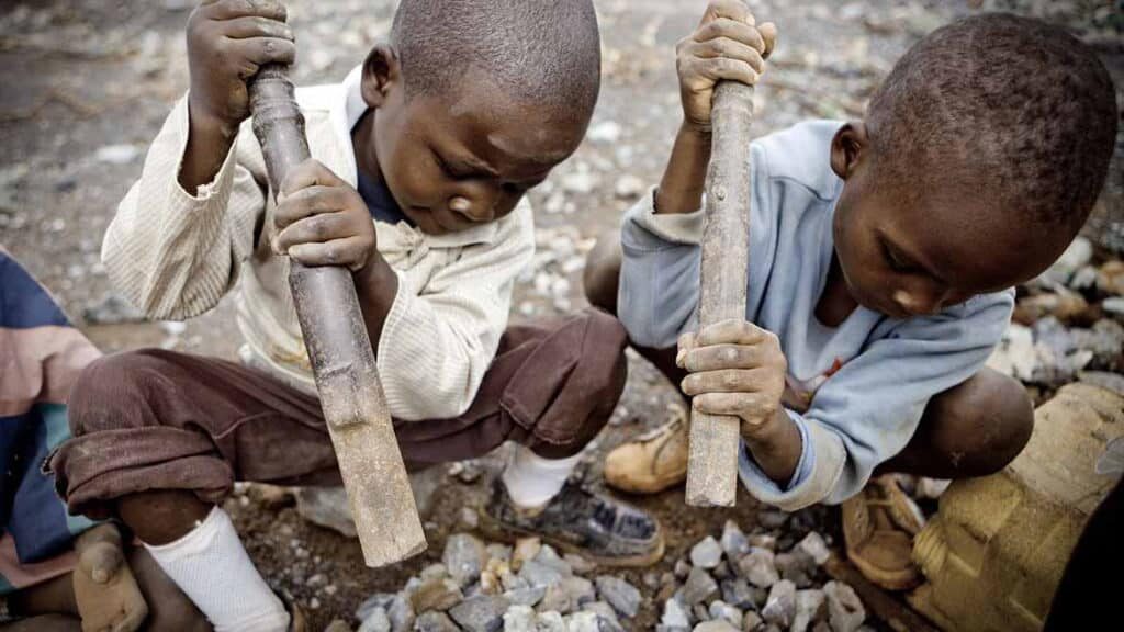 Child Laborers Mining Cobalt in the Congo