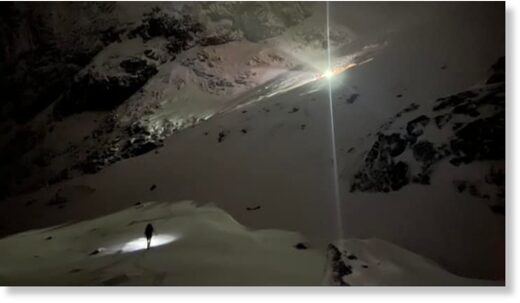 Rescuers were called after an avalanche on Ben
