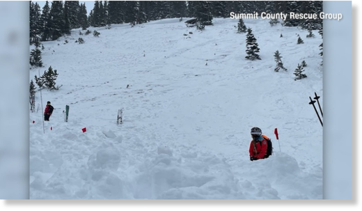 An avalanche hit a father and son in a backcountry area of Breckenridge.