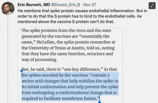 spike protein vaccine death