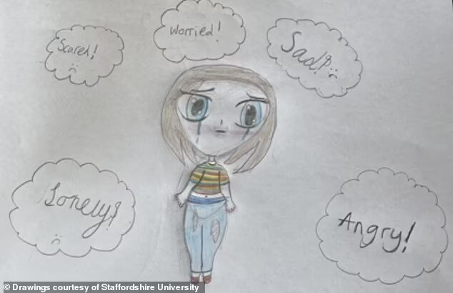 child drawing lockdown