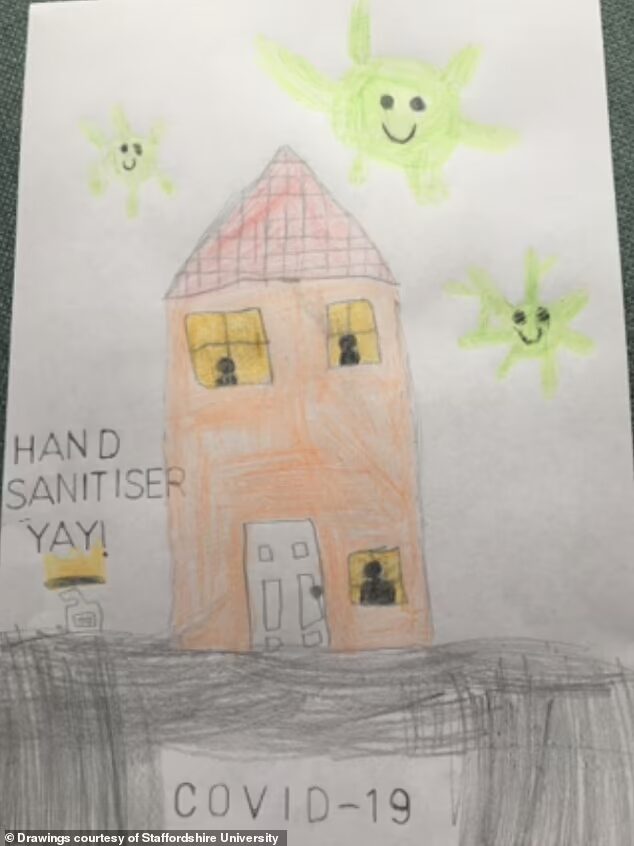 child drawing lockdown