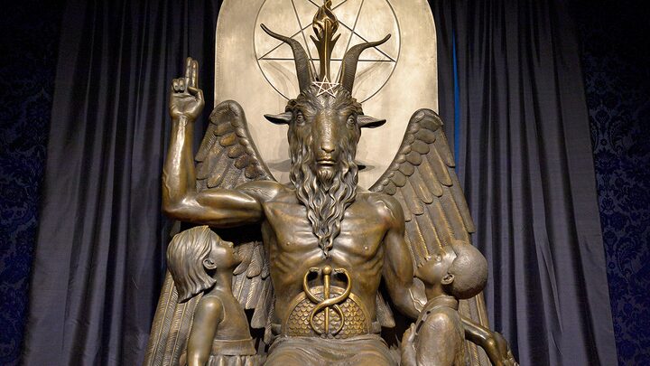 Click to enlarge Baphomet statue