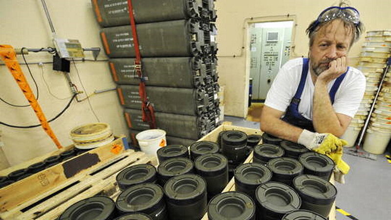 Click to enlarge cluster munitions decommission
