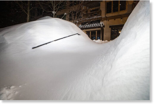 Click to enlarge Snow drifts at Palisades Tahoe in Olympic Valley in the early morning hours Wednesday, Jan. 11, 2023.