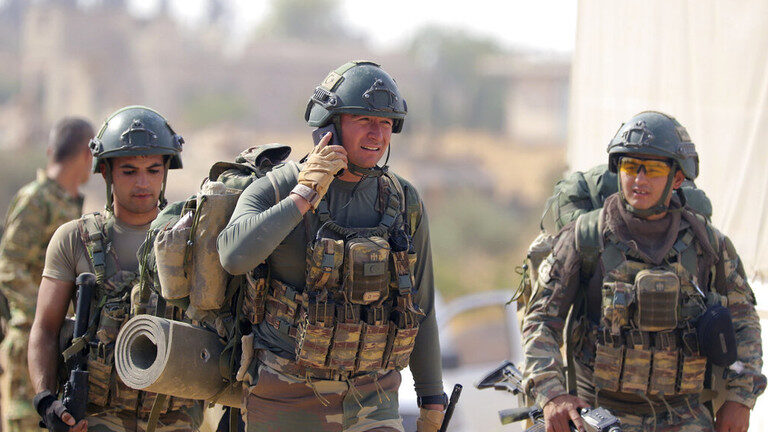 Click to enlarge Turkish troops deploy in Syria's northern region of Manbij, Syria, Oct. 14, 2019.