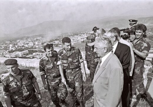 Tudjman visiting Croatian soldiers bosnian war nato cia