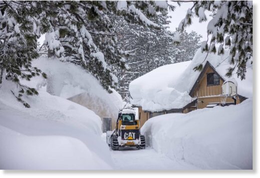 Click to enlarge Mammoth Mountain, CA, has the most recorded snowfall out of any ski area on Earth right now.