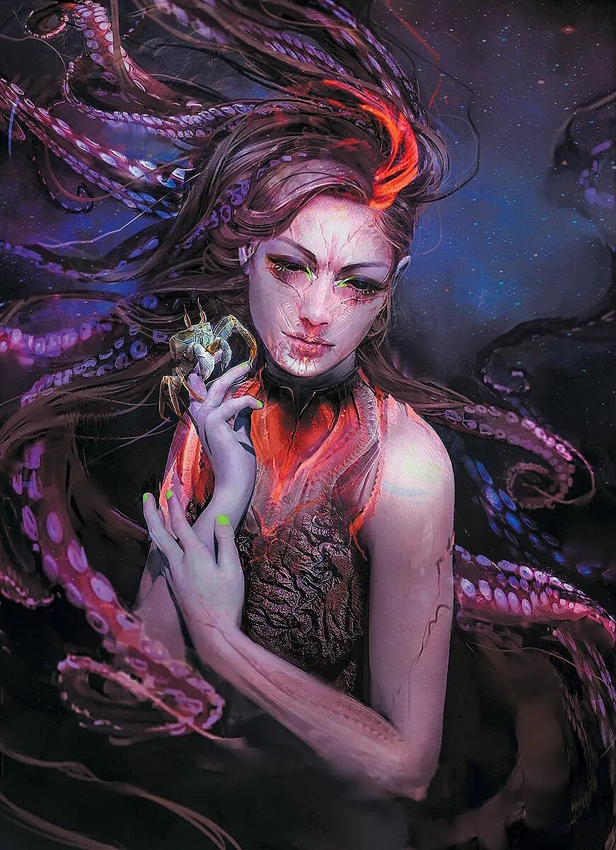 Click to enlarge toxic femininity fantasy painting